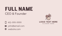 Bake Floral Cookie  Business Card Design