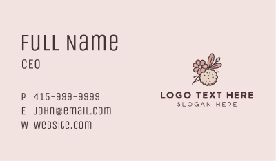 Bake Floral Cookie  Business Card Image Preview
