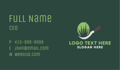 Grass Cutter Landscaping Business Card Image Preview