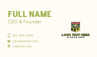 Jamaican Raggae Shield Business Card Design