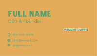 Retro School Wordmark Business Card Image Preview