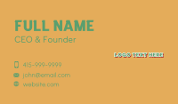 Retro School Wordmark Business Card Image Preview