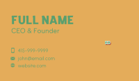 Retro School Wordmark Business Card Image Preview