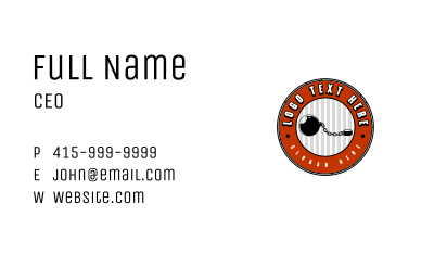 Jail Chain Ball Business Card Image Preview