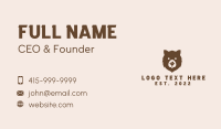 Cocktail Bar Bear Business Card Design