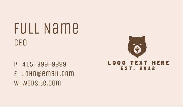 Cocktail Bar Bear Business Card Design Image Preview