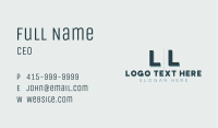 Generic Masculine Lettermark Business Card Image Preview