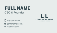 Generic Masculine Lettermark Business Card Image Preview