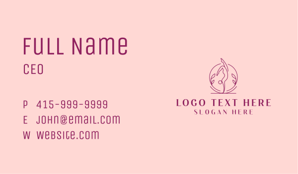 Yoga Wellness Healing Business Card Design Image Preview