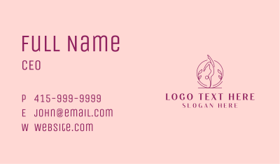 Yoga Wellness Healing Business Card Image Preview