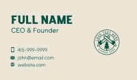 Chainsaw Tree Logging Business Card Image Preview