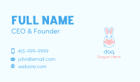 Easter Bunny Ribbon Business Card Image Preview