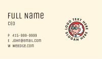 Scientist Mascot Badge Business Card Image Preview