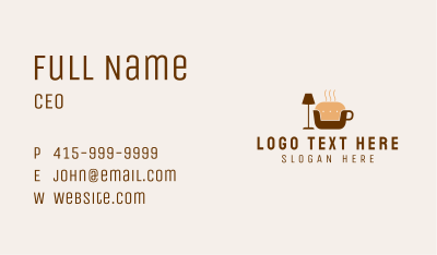 Couch Coffee Shop Business Card Image Preview