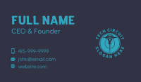 Construction Jackhammer Drill Business Card Design