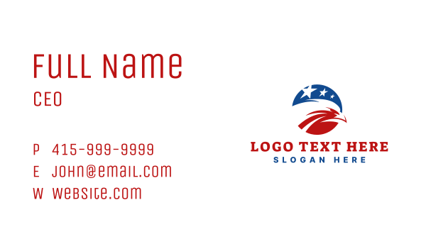 United States Eagle Business Card Design Image Preview