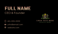 Hat Smoking Skull Business Card Preview