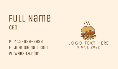 Wheat Grain Bakeshop Business Card Image Preview