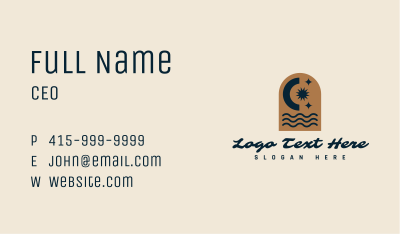 Cosmic Beach Wellness Business Card Image Preview