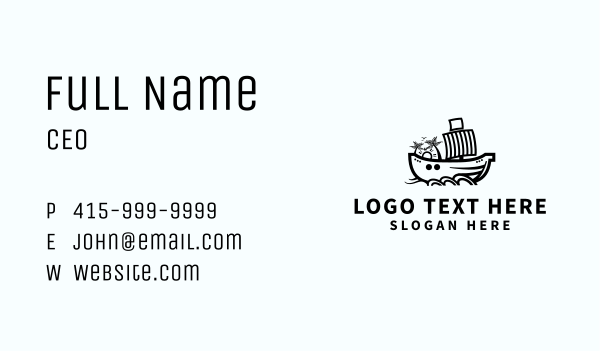 Ship Sailing Boat Business Card Design Image Preview