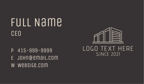Container Delivery Facility  Business Card Design Image Preview