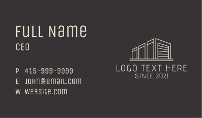 Container Delivery Facility  Business Card Image Preview