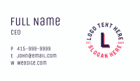 Cyber Bichrome Letter Business Card Image Preview