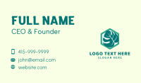 Hexagon Ornamental Plant Business Card Image Preview