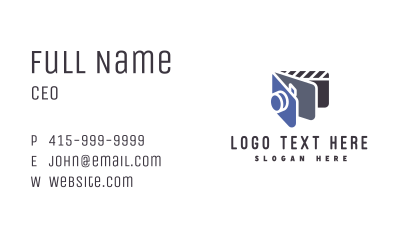 Camera Media Page Business Card Image Preview