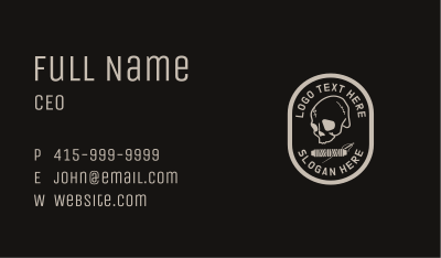 Retro Skull Business  Business Card