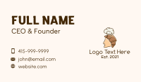 Croissant Man Chef Business Card Image Preview