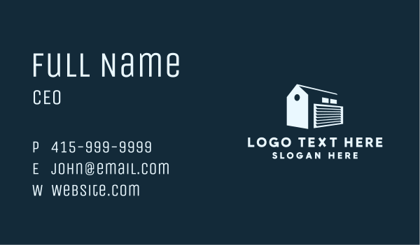 Warehouse Storage Depot Business Card Design Image Preview