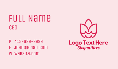 Pink Lotus Garden Business Card Image Preview