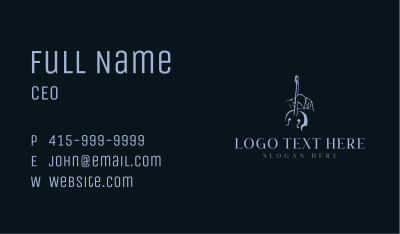 Bass Musical Instrument Business Card Image Preview