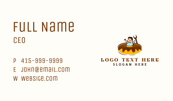 Donut Bakery Pastry Business Card Design Image Preview