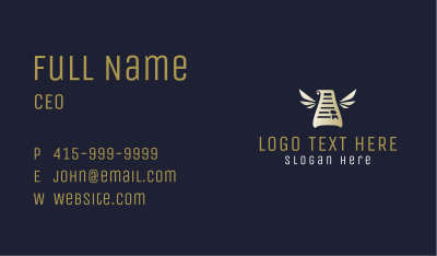 Legal Notary Document Business Card