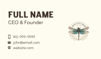 Leaf Insect Dragonfly Business Card Image Preview