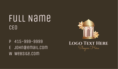 Islamic Eid Lantern Business Card Image Preview