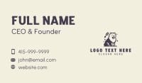 Comb Dog Pet Grooming Business Card Image Preview