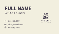 Comb Dog Pet Grooming Business Card Image Preview