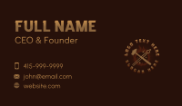 Blacksmith Hammer Tong Business Card Preview