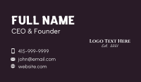 Fancy Boutique Wordmark  Business Card Image Preview