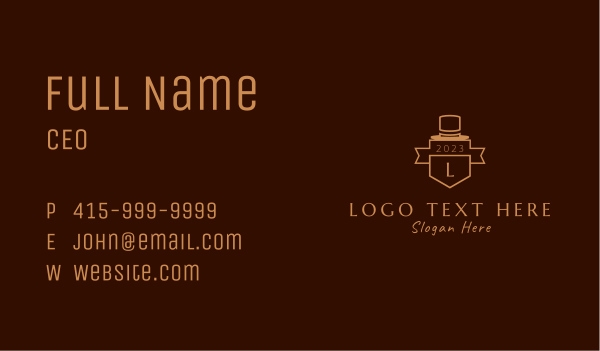 Tailoring Hat Letter  Business Card Design Image Preview