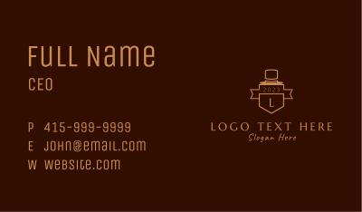 Tailoring Hat Letter  Business Card Image Preview