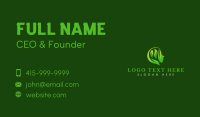 Woman Leaf Meditation Business Card Image Preview