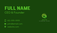 Woman Leaf Meditation Business Card Image Preview