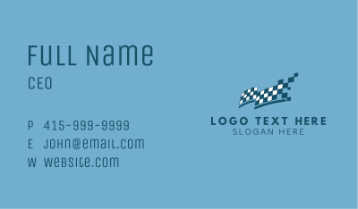 Checkered Race Flag Business Card Image Preview