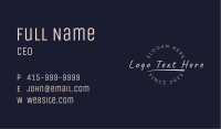 Feminine Handwritten Wordmark Business Card Image Preview