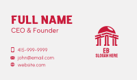 Sun Temple Pillar Business Card Image Preview