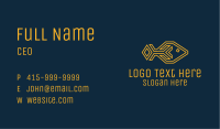 Yellow Geometric Fish Business Card Image Preview